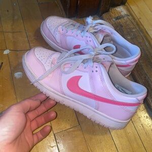 Nike Pink and White Women's Shoes